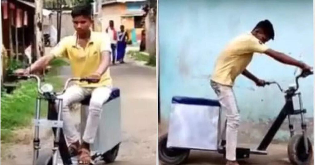 Bihar Bhagalpur Boy Rajaram Self Made Electric Bike