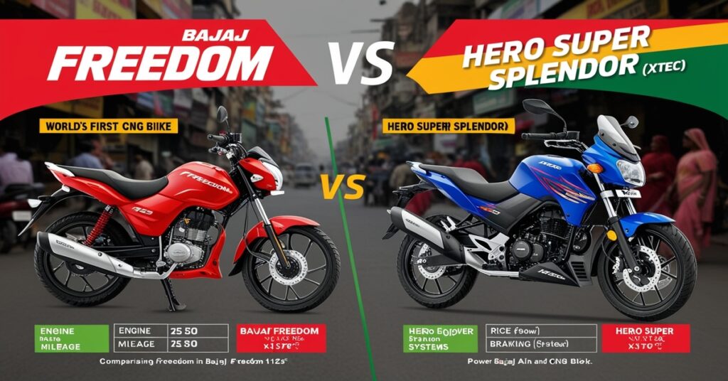 Bajaj Freedom 125 vs Hero Super Splendor