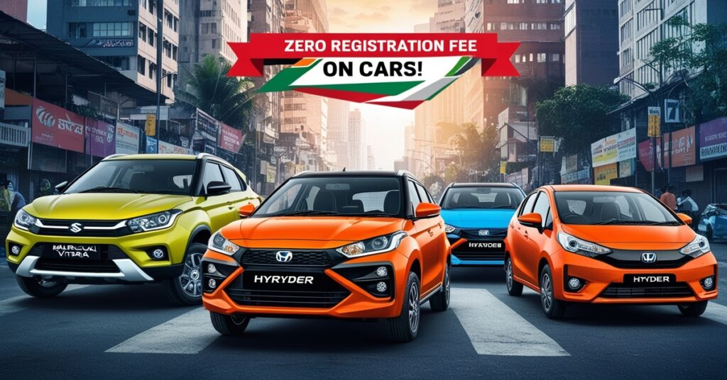 Zero Registration Fees on Cars