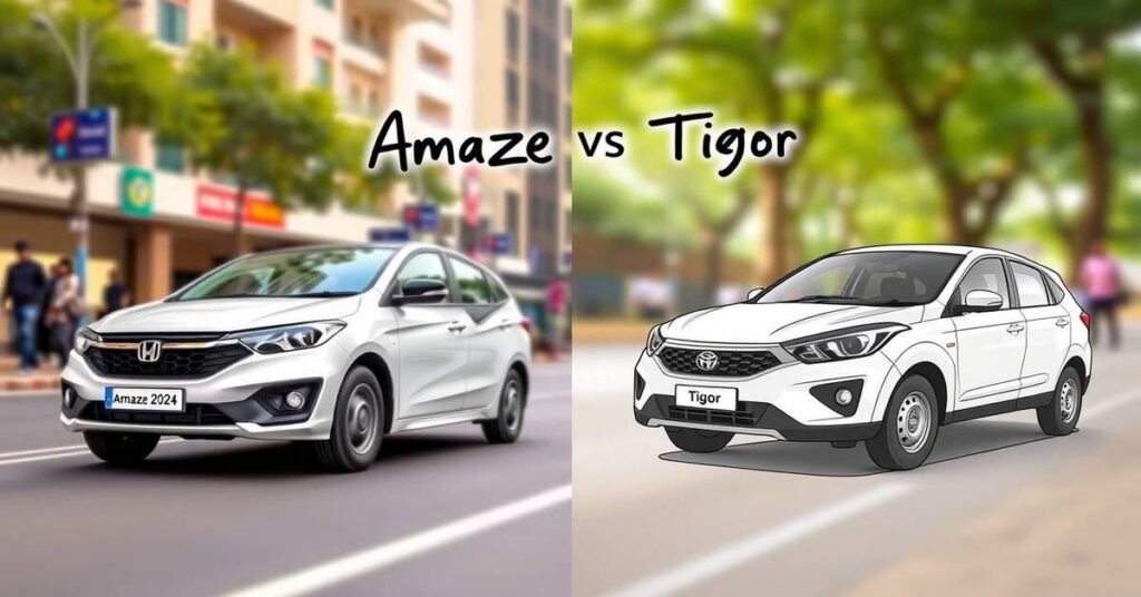 Honda Amaze 2024 vs Tata Tigor