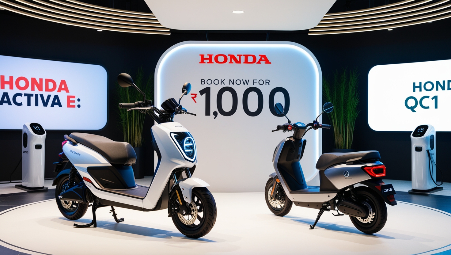 Honda Activa e और QC1 Electric Scooters